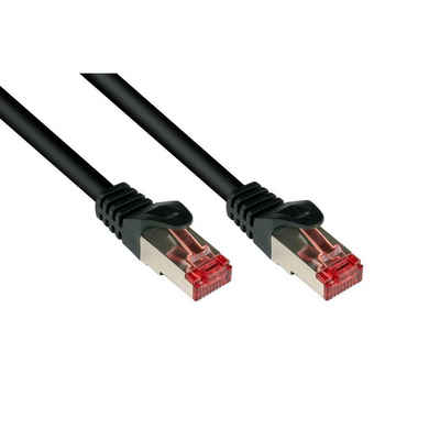 VARIA 8060-005S - Patchkabel Cat.6, S/FTP, 0,5m, schwarz LAN-Kabel, (50,00 cm)