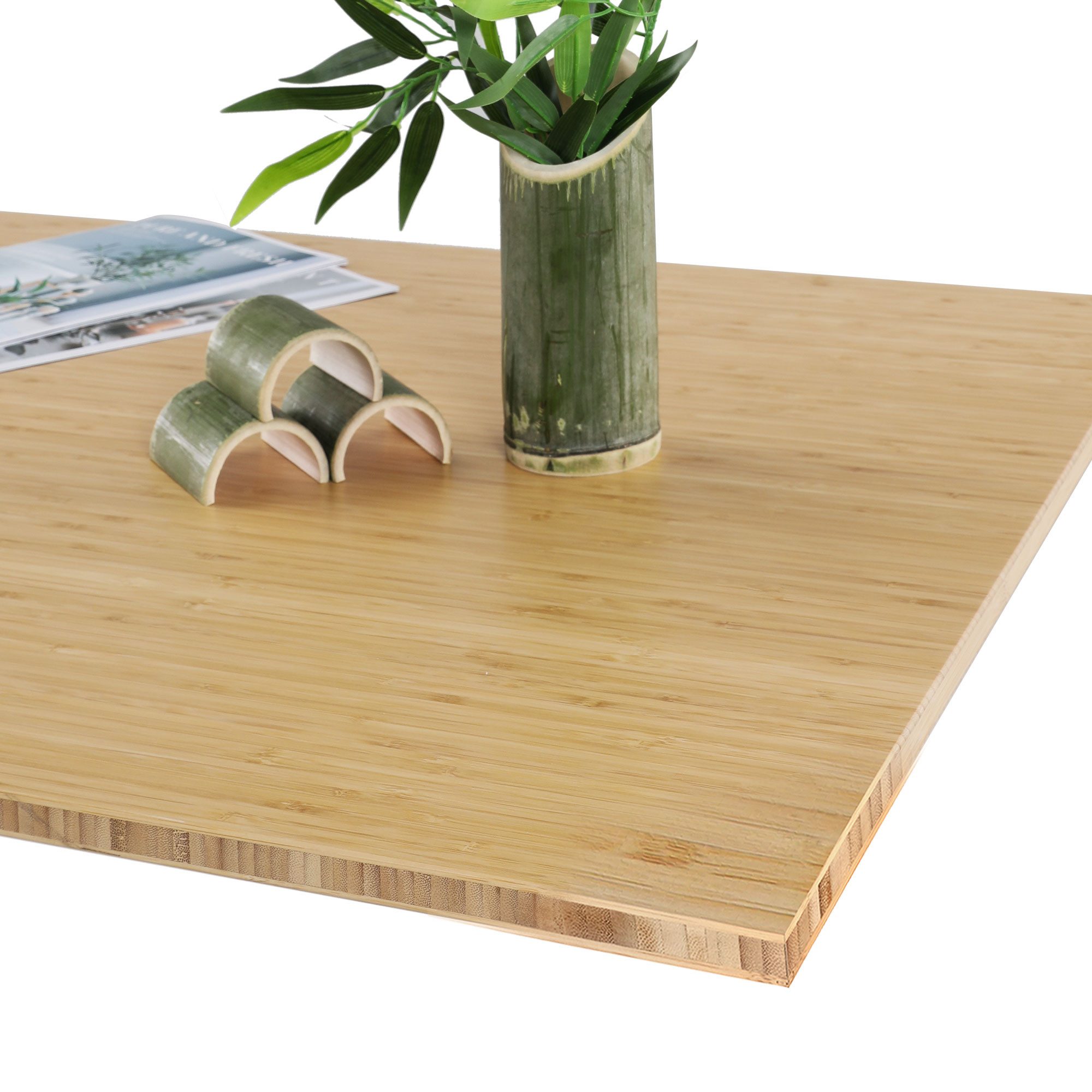 ERGOFINO Arbeitsplatte Tischplatte (140 x 70cm (Bambus), Stärke 1,9 cm robust und langlebig, Perfekt für höhenverstellbare Schreibtische), Esstische und Arbeitstische