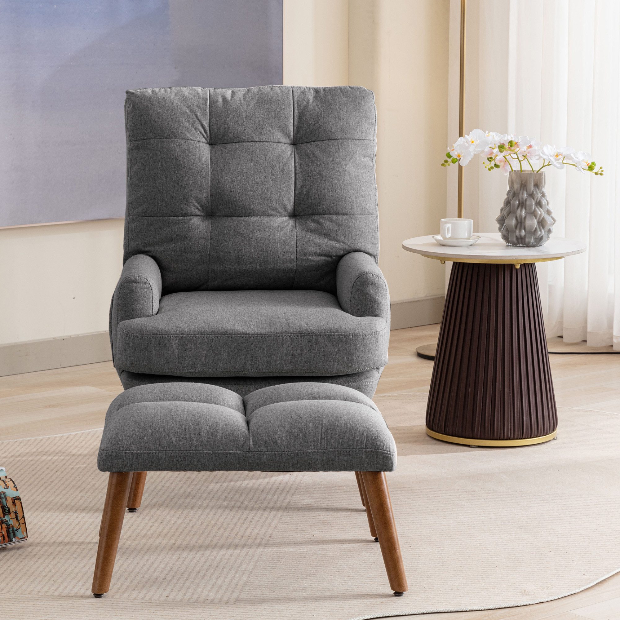 i@home Loungesessel mit Fußstütze und seitlicher günstig online kaufen