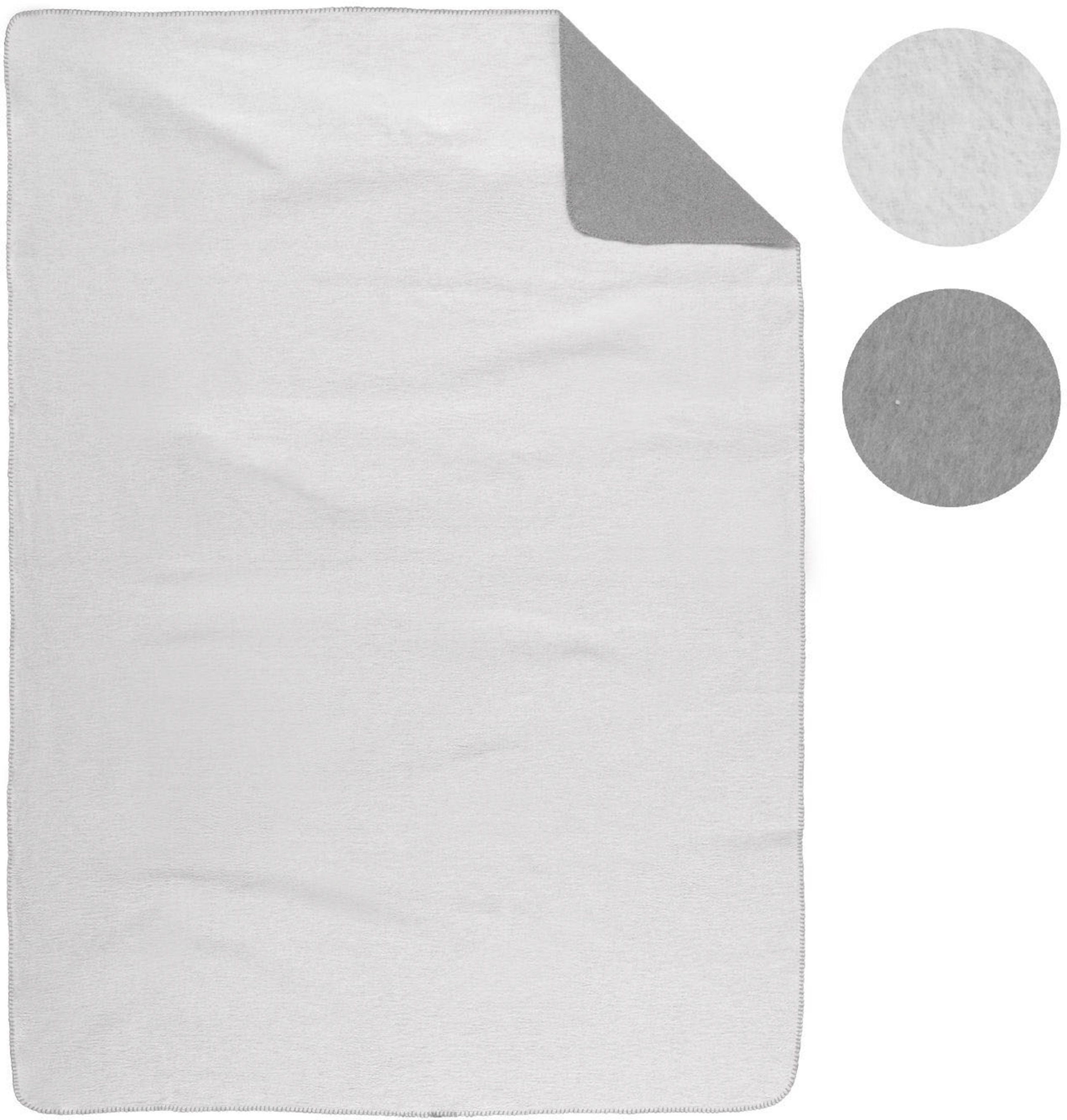 Wohndecke Eva, Biberna, wohlig warme Melange Decke aus 100% Baumwolle - made in Germany
