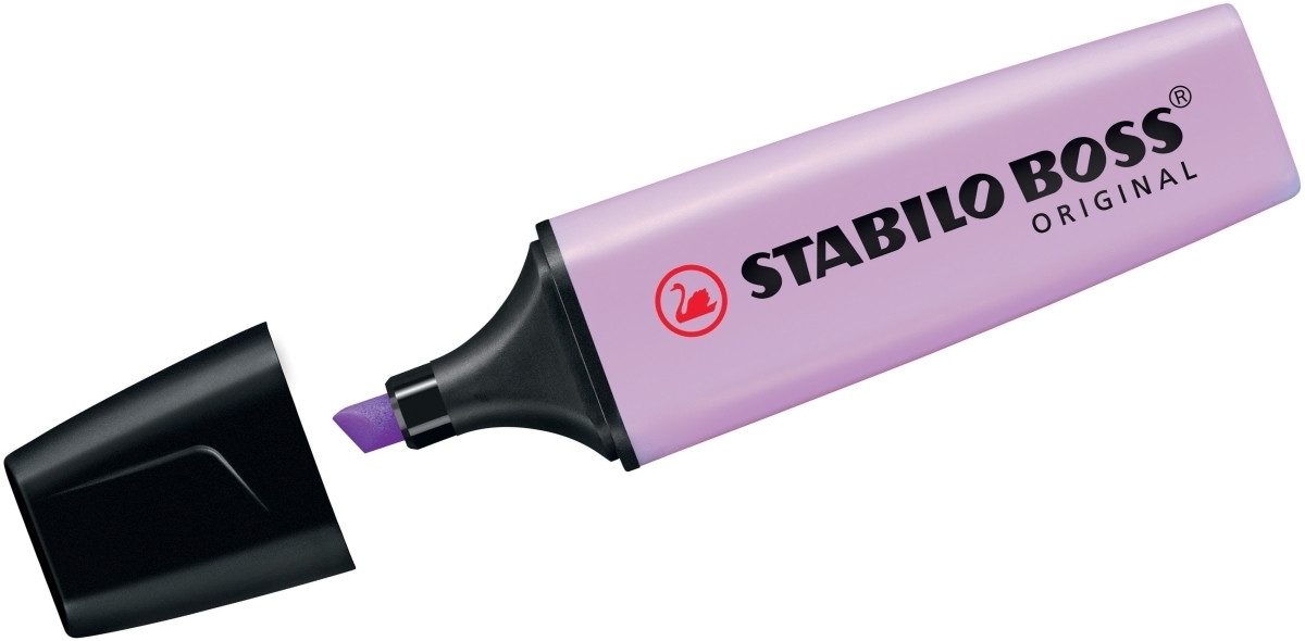STABILO Marker Textmarker Boss Original Pastel Schimmer von Lila