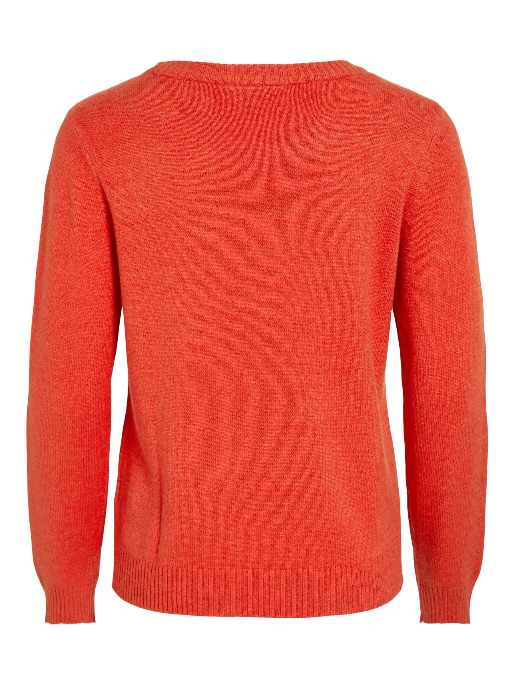 Vila Strickpullover Dünner Rundhals Strickpullover VIRIL günstig online kaufen