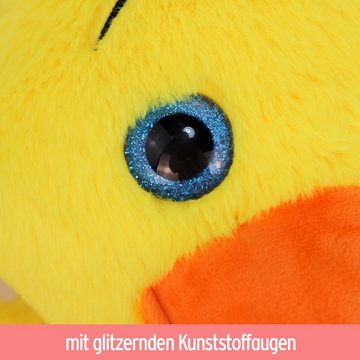 BEMIRO Tierkuscheltier Stofftier Ente gelb "Daffy" - ca. 30 cm