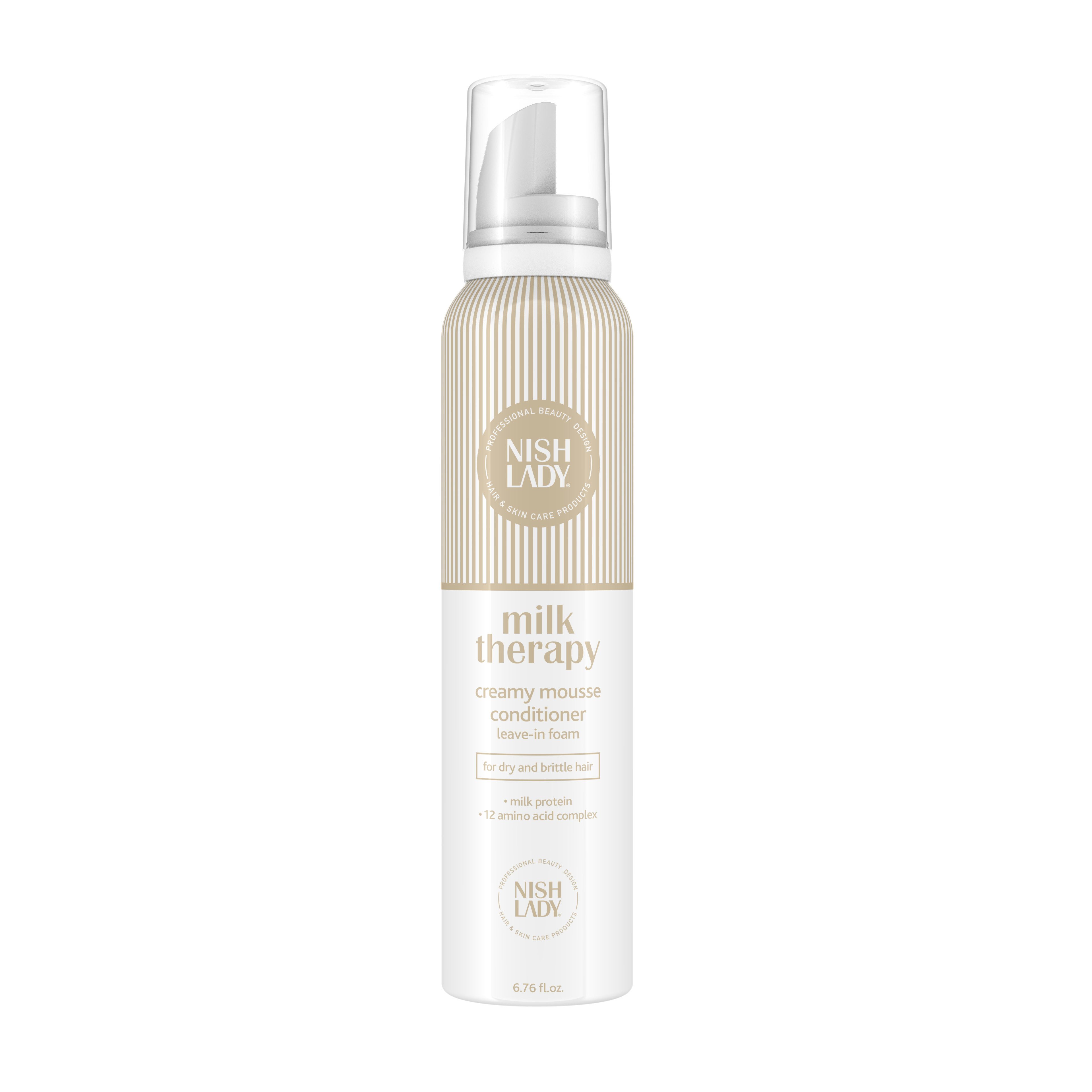 Nishlady Haarschaum Nishlady Haarmousse 200 ml – Volumen oder Lockendefinition