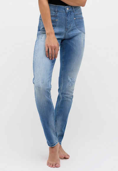 ANGELS Skinny-fit-Jeans Destroyed Jeans Skinny Pocket mit Reißverschluss