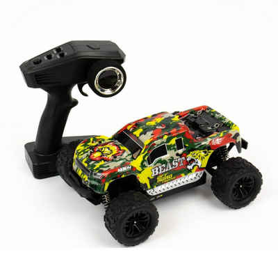 Blij´r RC-Monstertruck Blij´r Beast ferngesteuertes RC Auto 45 km/h, 1:18, 2 Akkus, Allrad