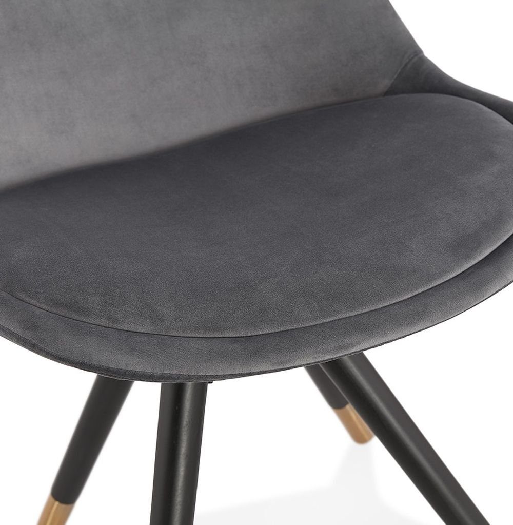 ALLAMA Grau (grey,black) Stuhl KADIMA DESIGN Esszimmerstuhl Esszimmer Textile