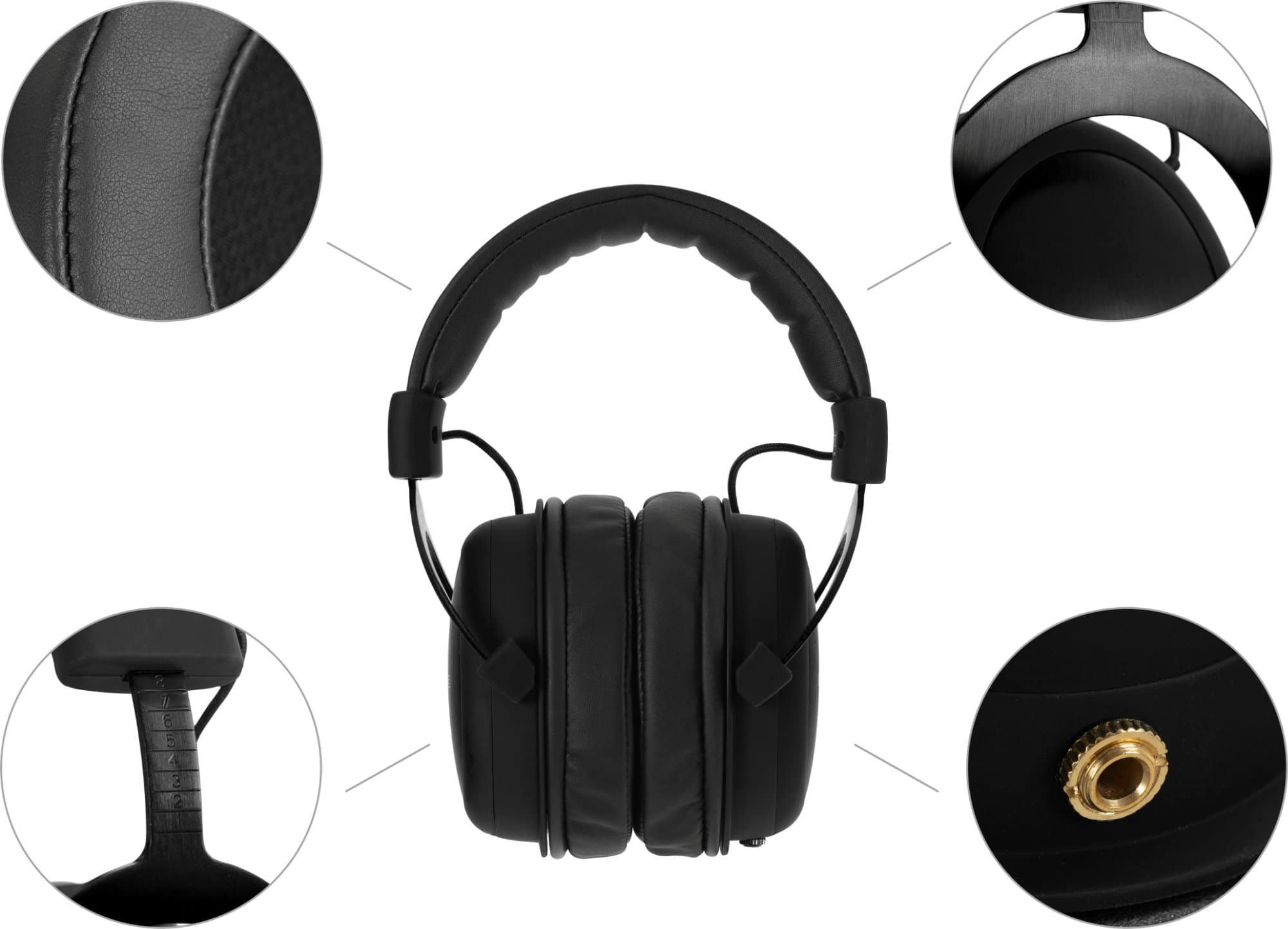 (ausgewogener Pronomic brillanten Höhen hohem mit und Klang Tragekomfort Bässen) mit Schwarz HiFi-Kopfhörer Studio-Kopfhörer präzisen