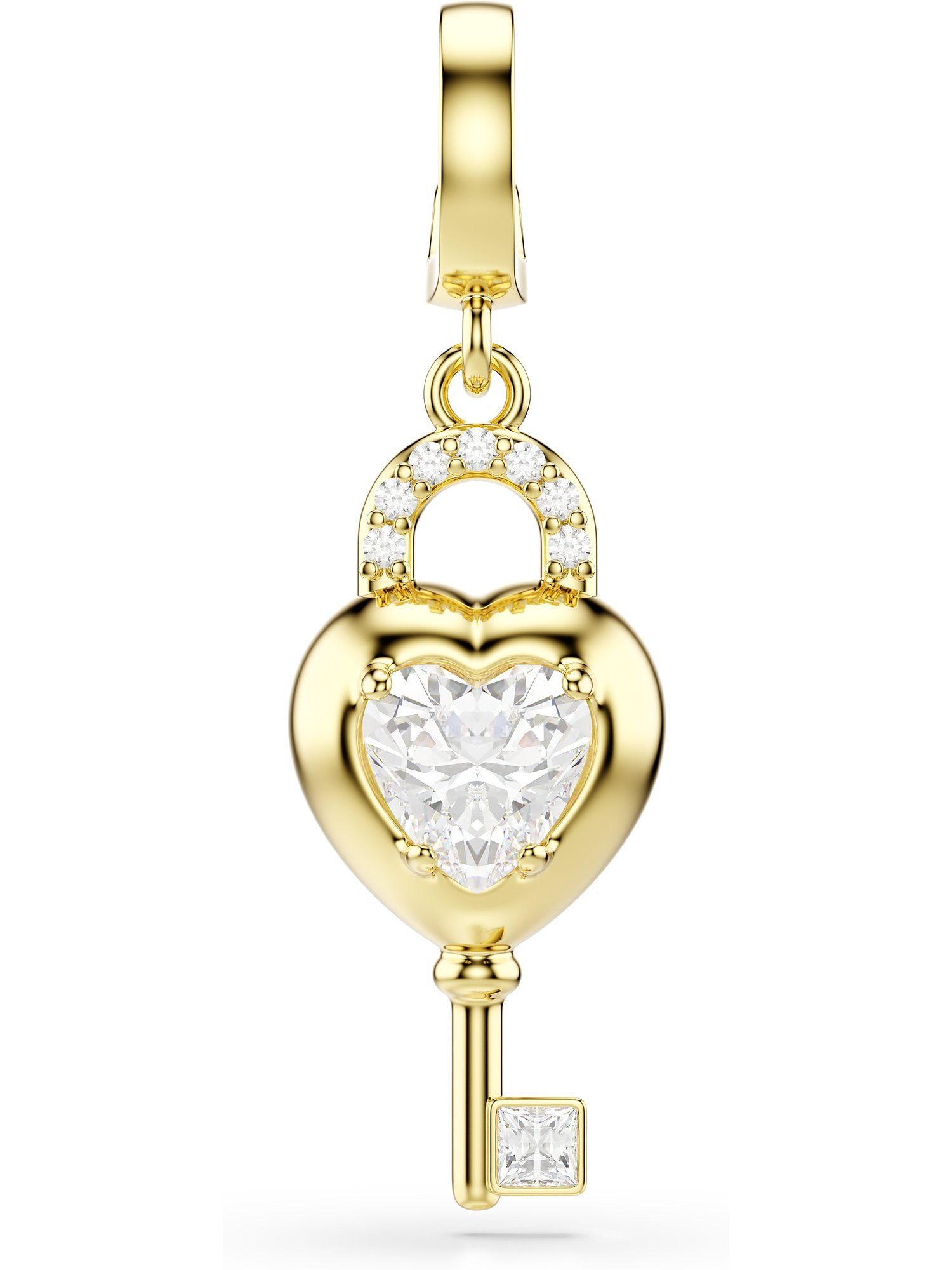 Swarovski Kettenanhänger Swarovski Damen-Charm Metall 1 Swarovski-Kristall