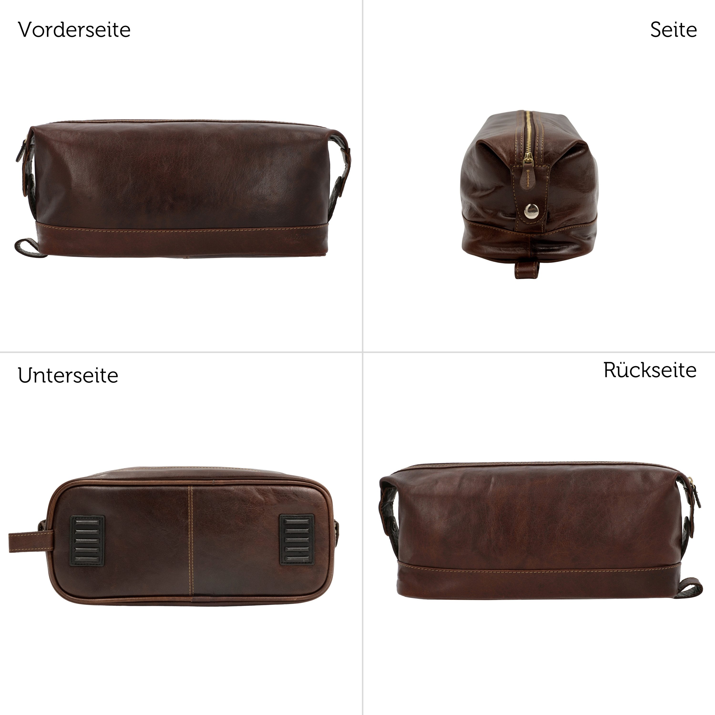 Gusti Leder Kulturbeutel Gusti Leder Waschtasche Anika (1-tlg)