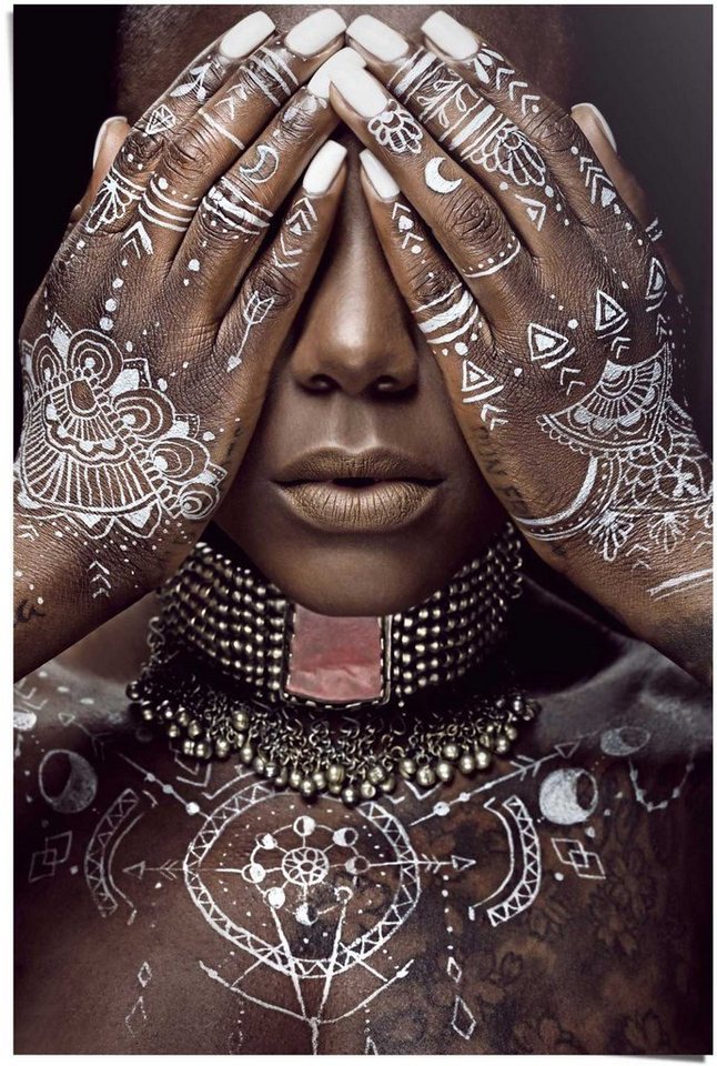 Reinders! Poster Afrikanische Frau, Qualitätsprodukt - Unsere Poster werden  ausschließlich in Europa hergestellt