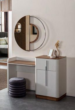 JVmoebel Schminktisch Modern Weiß Design Schminktisch mit Spiegel Luxus Schlafzimmer Möbel (Schminktisch / Spiegel), Made In Europe
