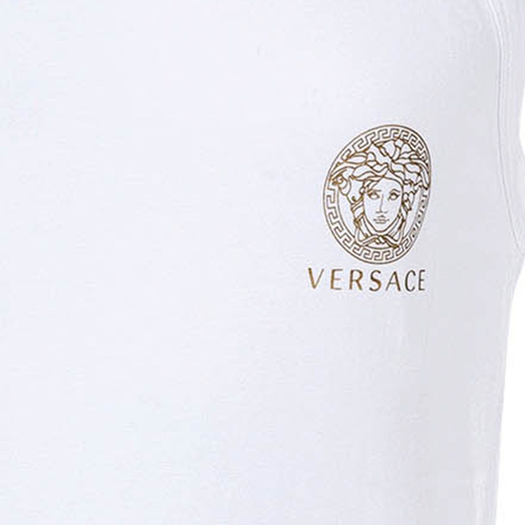 Versace Unterhemd Herren Unterhemd 1er Pack Baumwollmischung (Packung, 1er Pack)