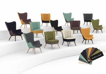 Max Winzer® Sessel build-a-chair Arne, im Retrolook, zum Selbstgestalten, Hochlehner