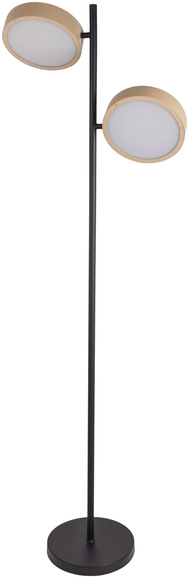 näve LED Stehlampe Tessa, Dimmfunktion, mehrere Helligkeitsstufen, LED wechselbar, warmweiß - kaltweiß, stufenlos dimmbar per Tastschalter, CCT-Funktion, Zuleitung ca. 180cm