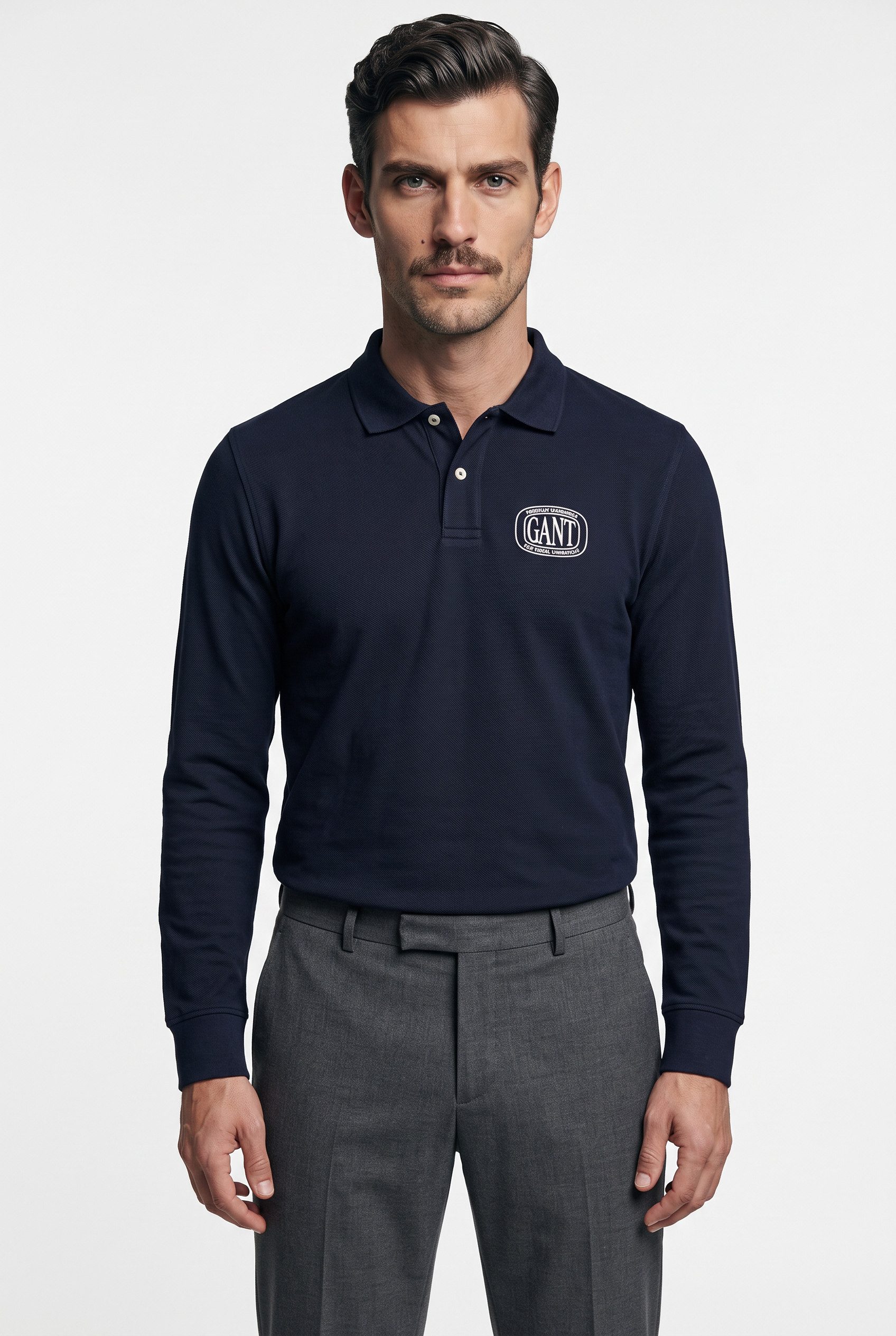 Gant Langarm-Poloshirt GRAPHIC LONGSLEEVE