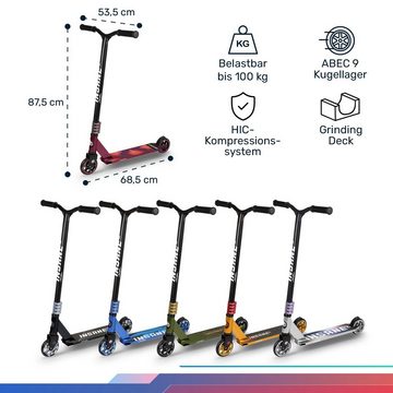 fun pro Cityroller Insane 2, Stunt Scooter Roller Kinder Erwachsene Kick Tretroller Kinderroller