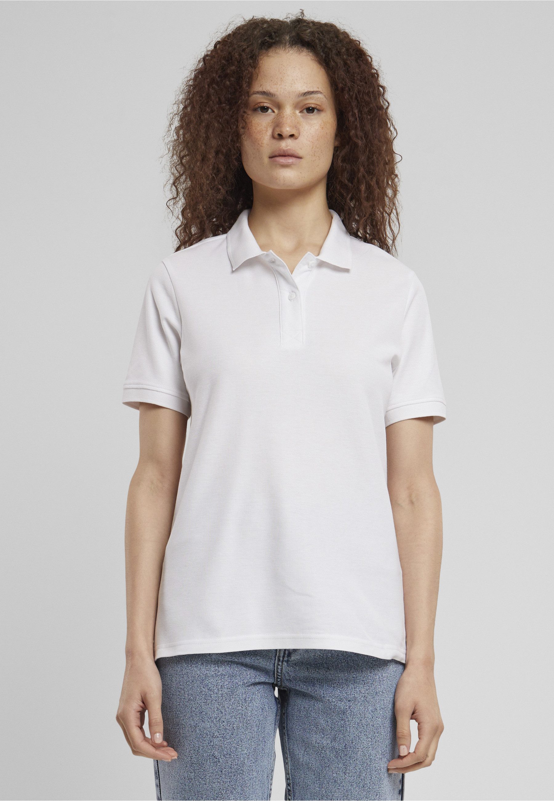 URBAN CLASSICS Poloshirt Urban Classics Ladies Polo Shirt (1-tlg)
