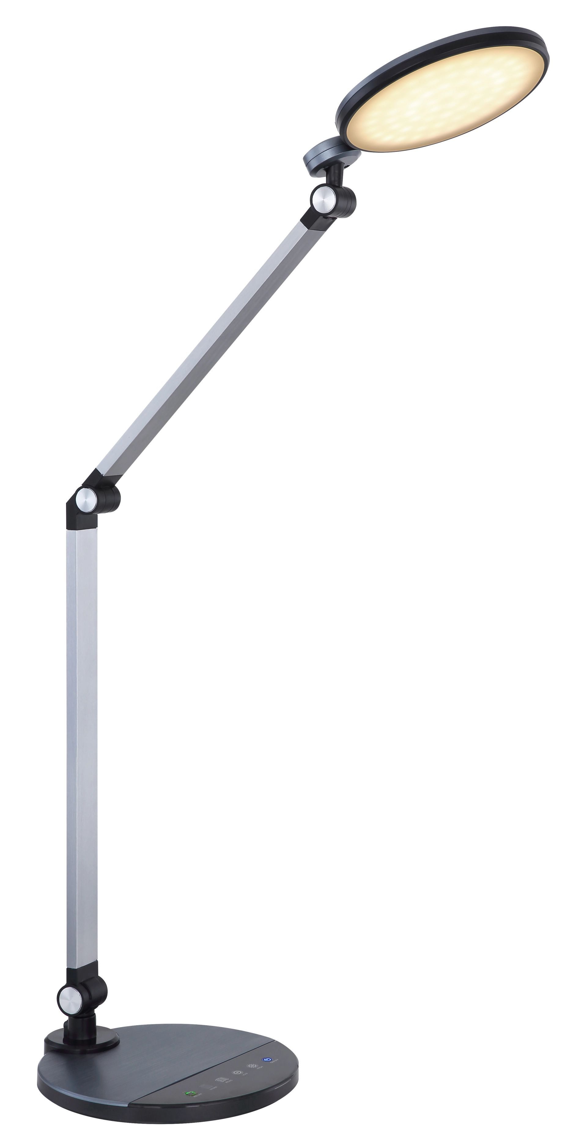 GLOBO LIGHTING LED Tischleuchte KONSTI, Dimmfunktion, mehrere Helligkeitsstufen, LED fest integriert, warmweiß - kaltweiß, Schreibtischlampe, Tischlampe, Büro, Arbeitszimmer
