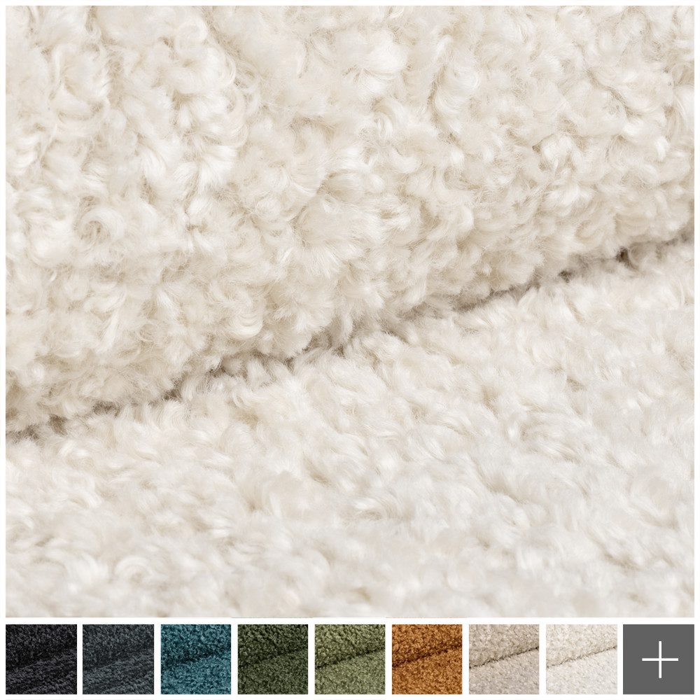 novely® Stoff ROLAND Kuschelweicher Bouclé-Stoff in edler Optik, UV-Beständig, Robust, Zigaretten-Test bestanden, Meterware, 1lfm