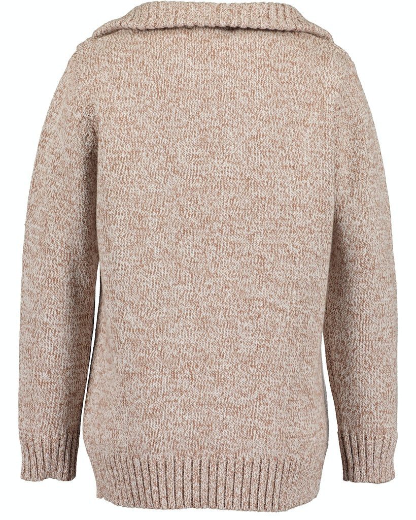Blue Seven Strickpullover Blue Seven Jungen Pullover Strickpullover Troyer beige (1-tlg)