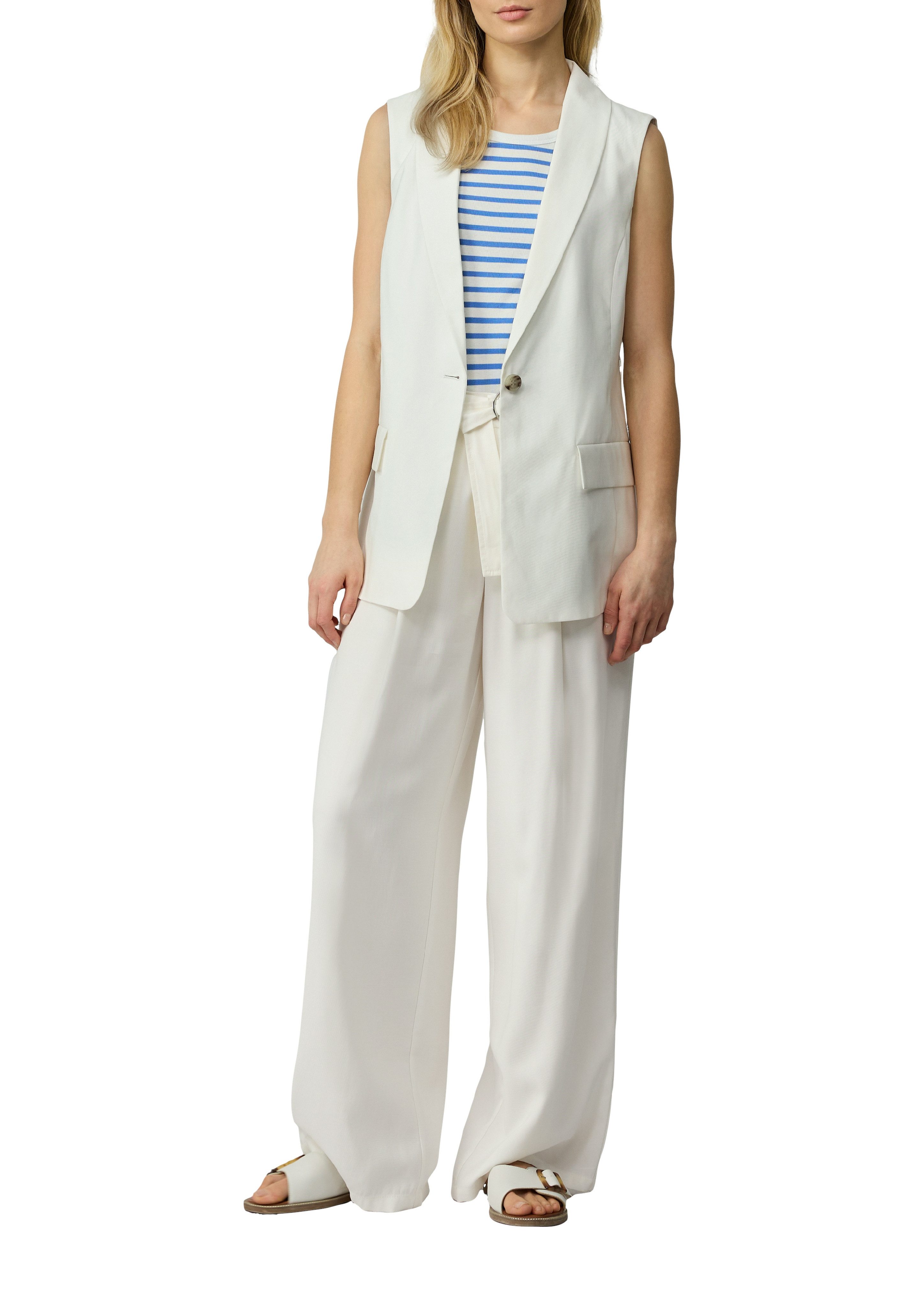 s.Oliver Longweste mit Twill-Struktur günstig online kaufen