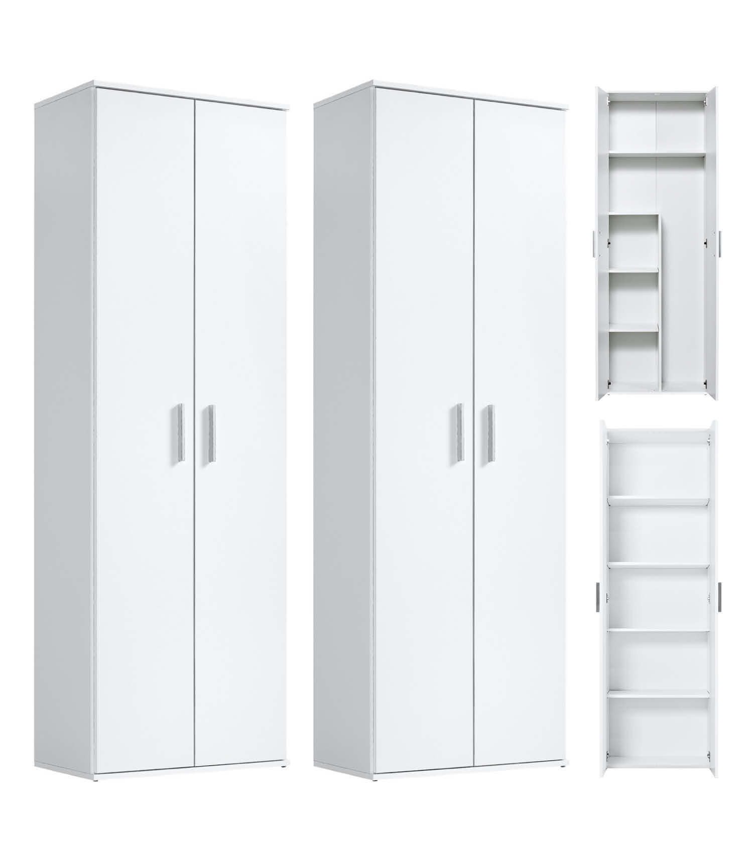 mokebo Schrank-Set Die Allzweckwaffe, (2er-Set), Stauraum-Set aus Aktenschrank & Besenschrank in Braun