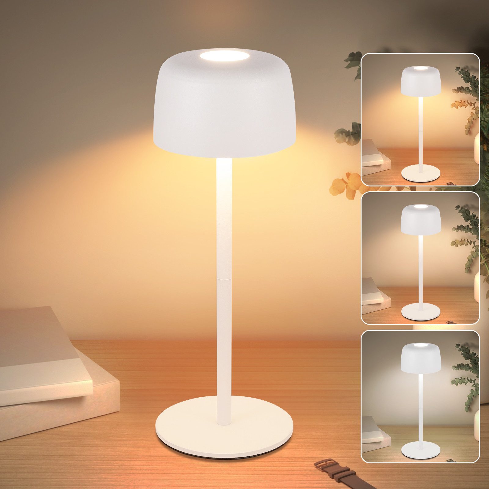 Nettlife LED Tischleuchte Kabellos 2ER Touch günstig online kaufen