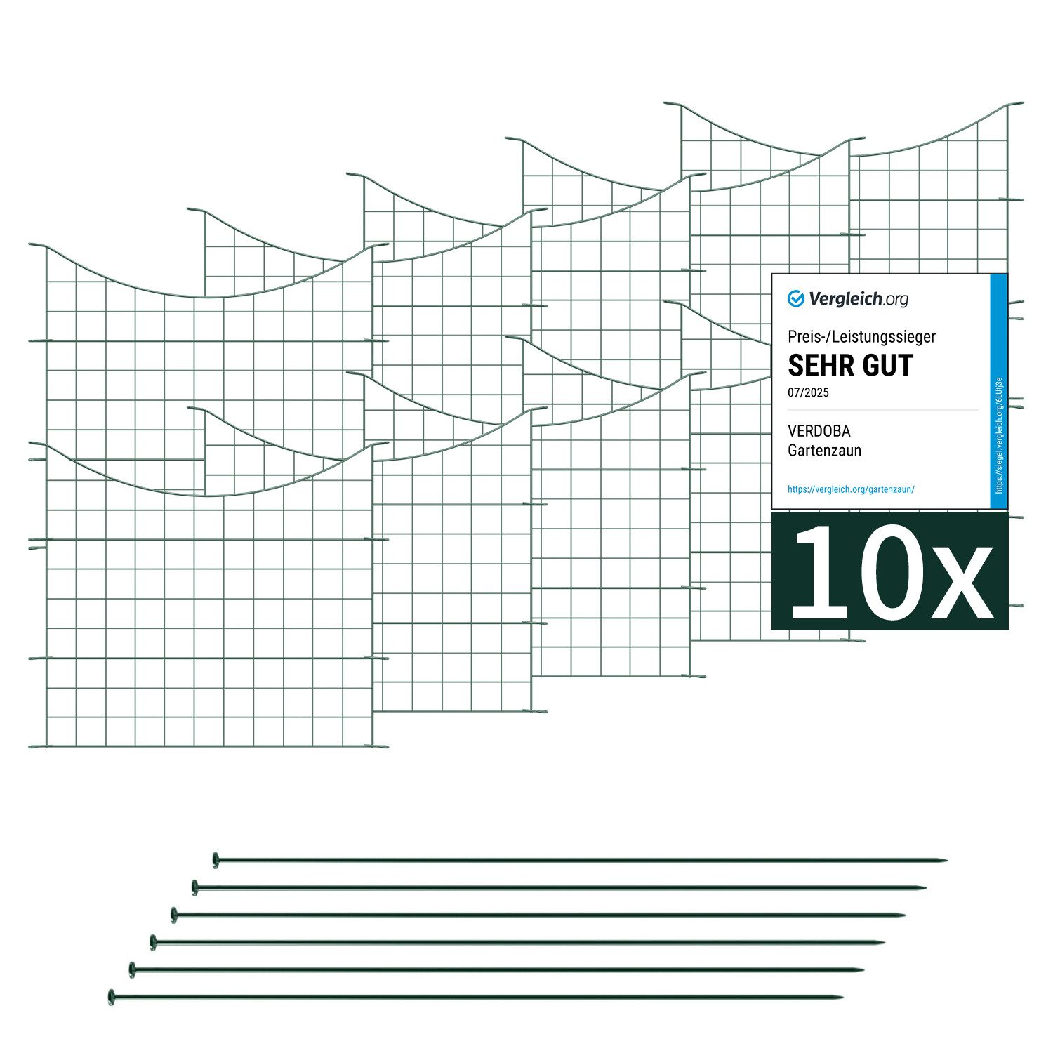 VERDOBA Zaun Teichzaun Gartenzaun Hundezaun - günstig online kaufen