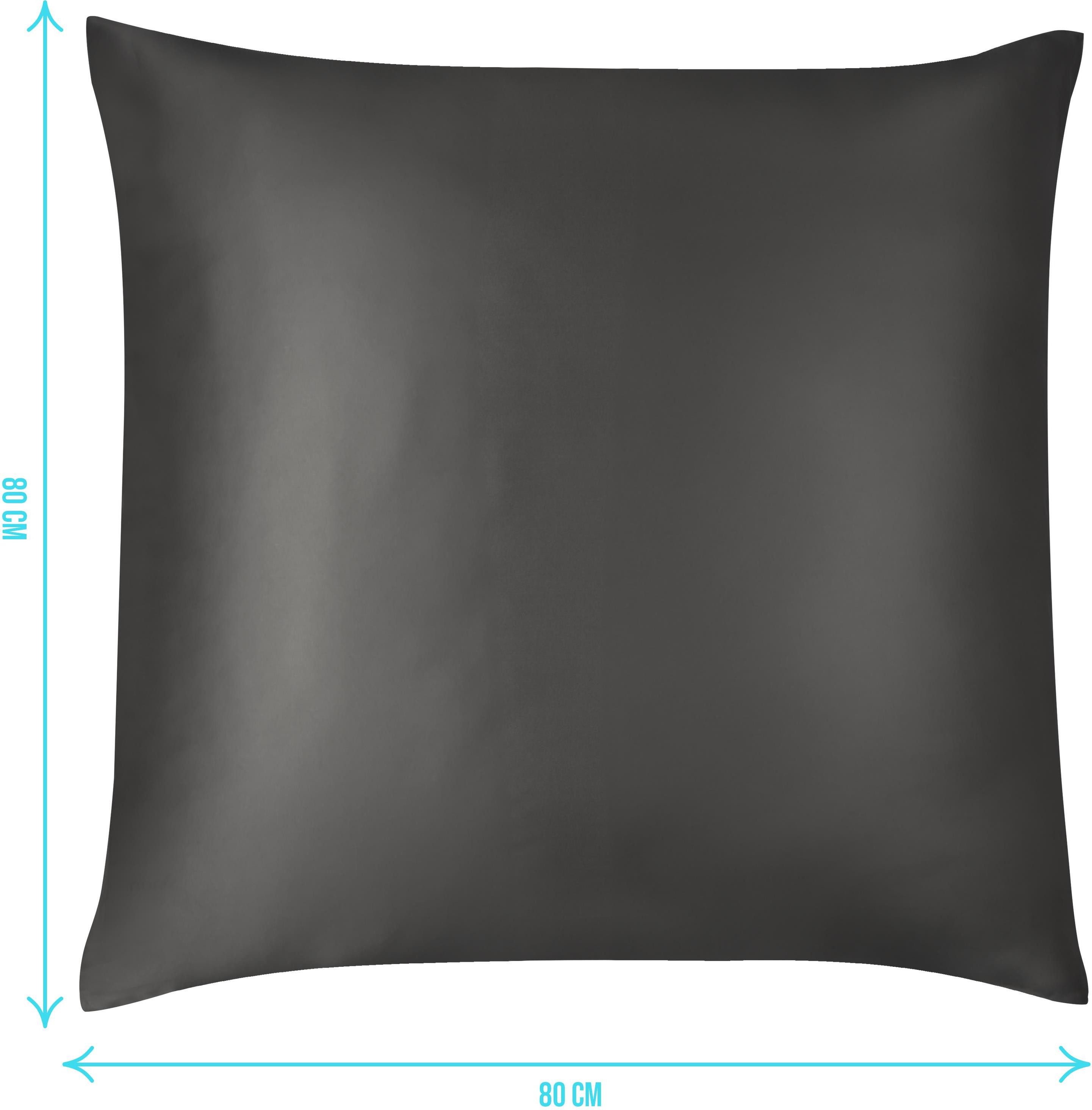 Aspero Kissenbezüge 2x Seiden Kissenbezüge 80x80 günstig online kaufen