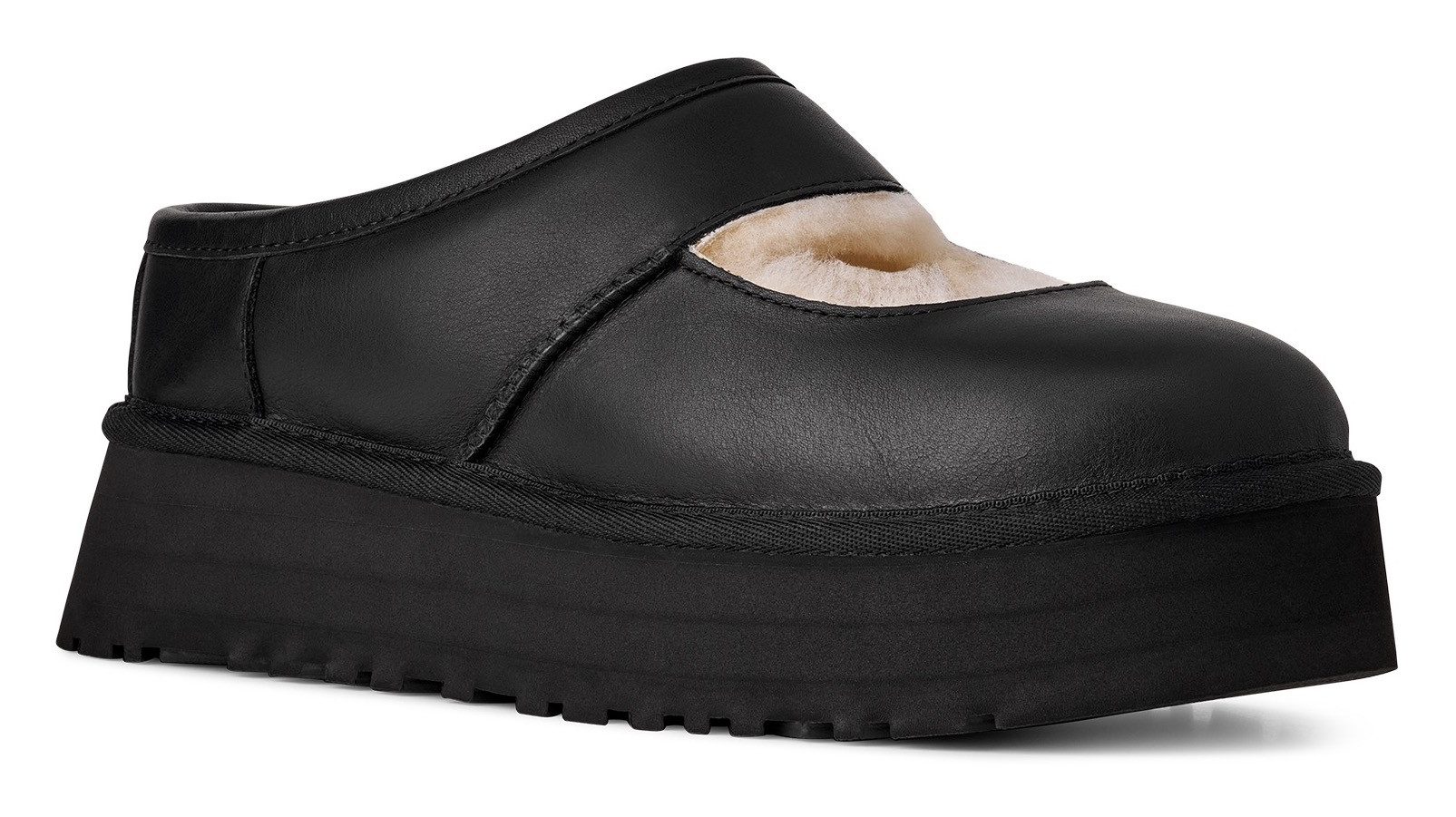 UGG BEA MARY JANE LTHR Clog Mary Jane, Spangenschuh, Plateauschuh mit weich günstig online kaufen