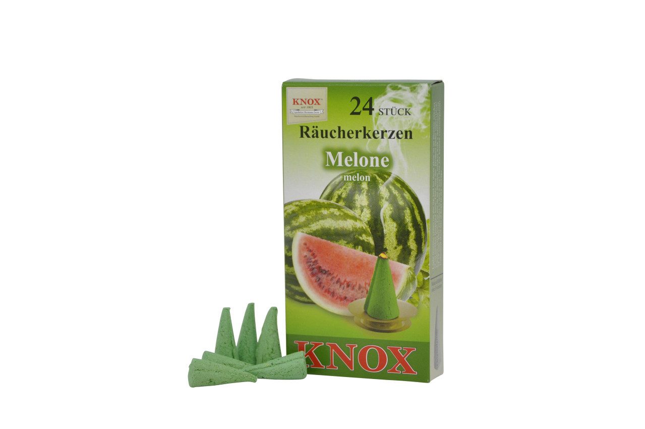 KNOX Räucherhaus Knox Räucherkerzen Melone 24 Stück