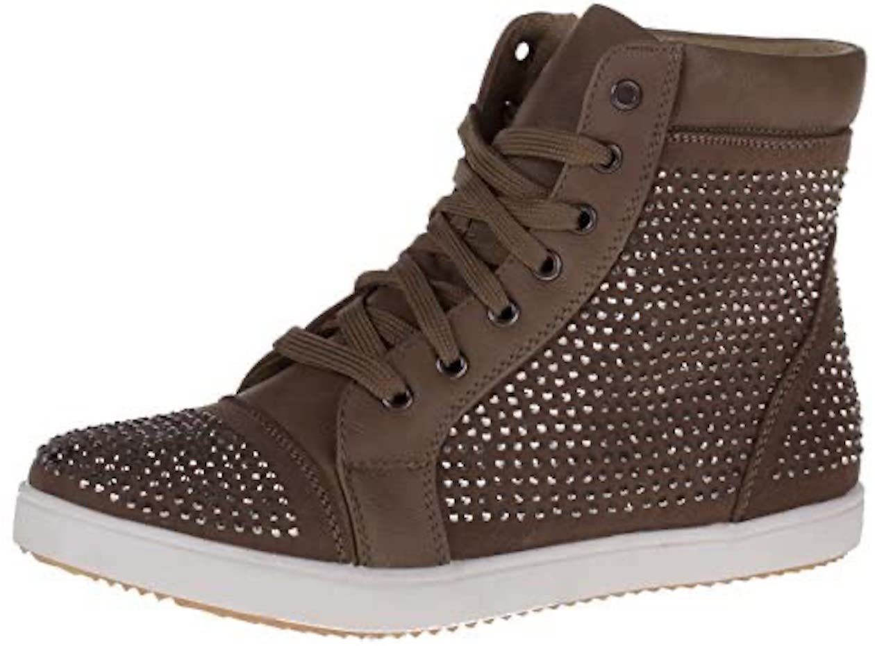 AvaMia Damen Sneaker Freizeitschuh Damen Sneaker Schnuerschuhe Schuhe Sneaker Turnschuhe Damenturnschuhe Halbschuhe, Farbe Khaki BL1593