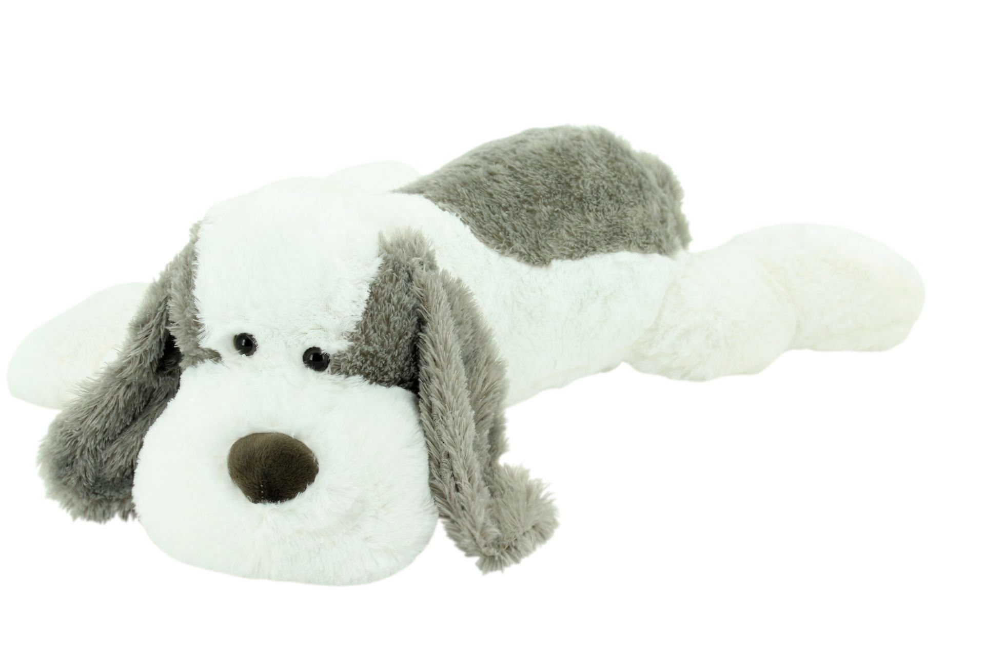 Sweety-Toys Kuscheltier Sweety-Toys 5000 Riesen Plüschhund 80 cm weiss-grau