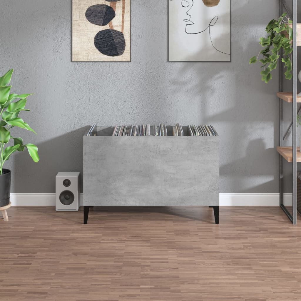 vidaXL Lowboard Plattenschrank Betongrau 74,5x38x48 cm Holzwerkstoff (1 St)