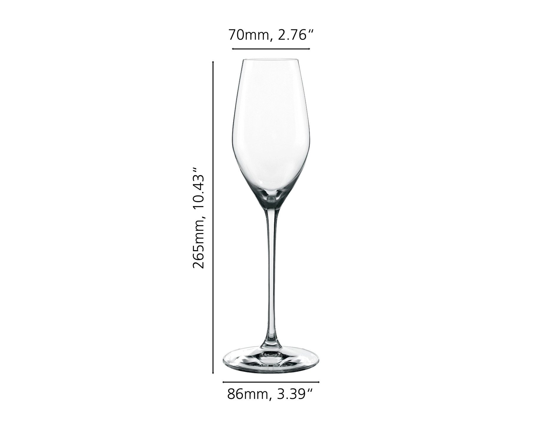 SPIEGELAU Champagnerglas Spiegelau Topline Champagnerkelch 6er Set, Kristallglas