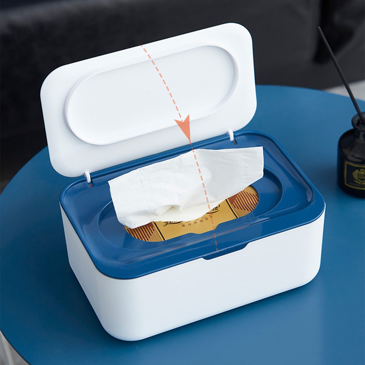 XDeer Papiertuchbox Tissue Boxen mit Deckel Hält Feuchttücher Frisch Serviettenbox, Tissue Box Baby Tücherbox Toilettenpapier Box Feuchttücher Box