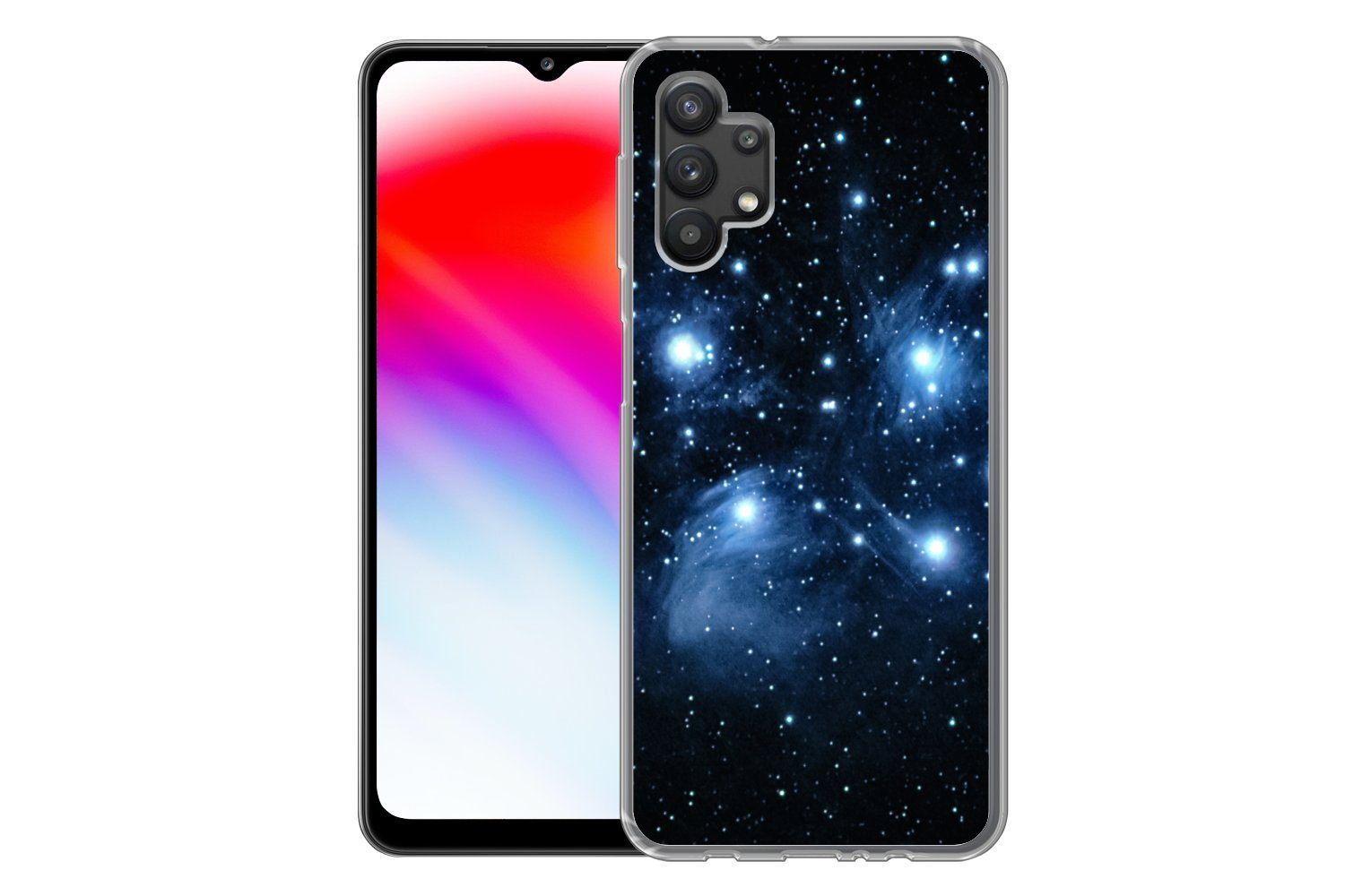 MuchoWow Handyhülle für Samsung Galaxy A32 5G Universum - Planeten - Sterne - Jungen - Mäd, Smartphone-Bumper, Print, Handy Schutzhülle Dünn