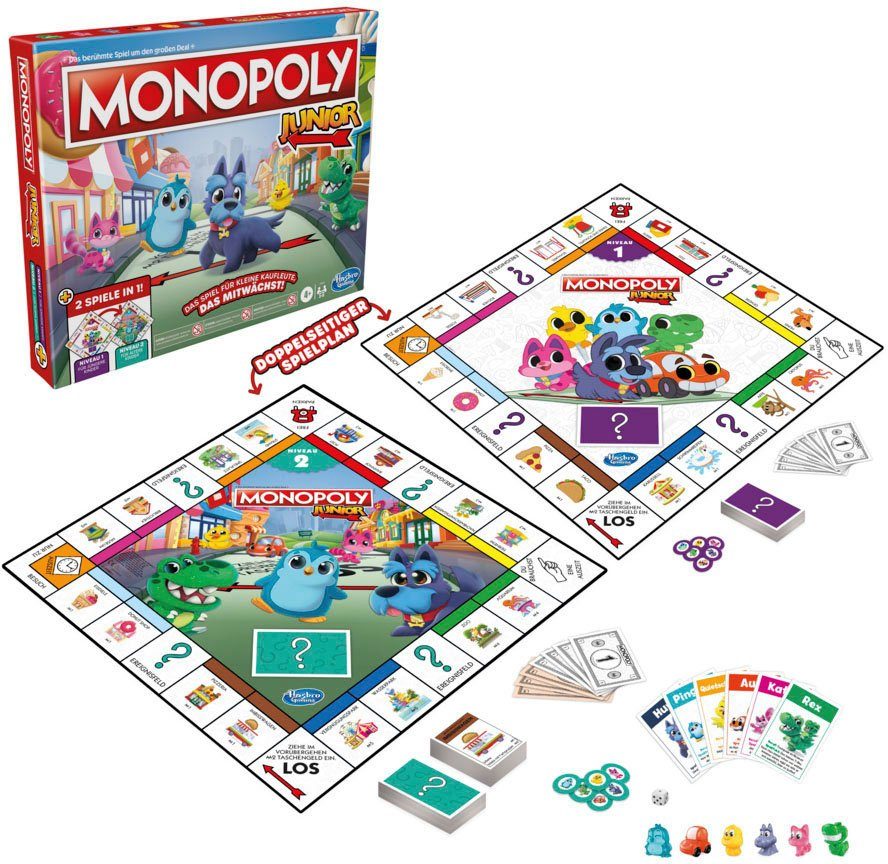 Made Hasbro Spiel, Junior in 2in1, Monopoly Europe