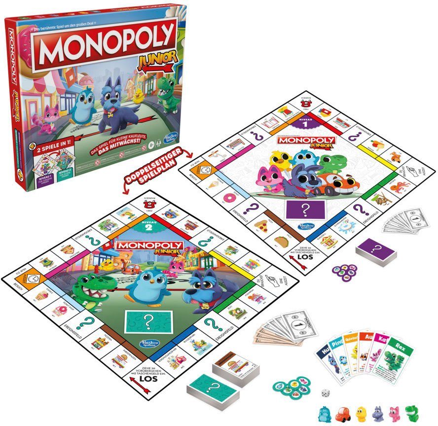 Hasbro Spiel Monopoly Junior 2in1, Made in Europe