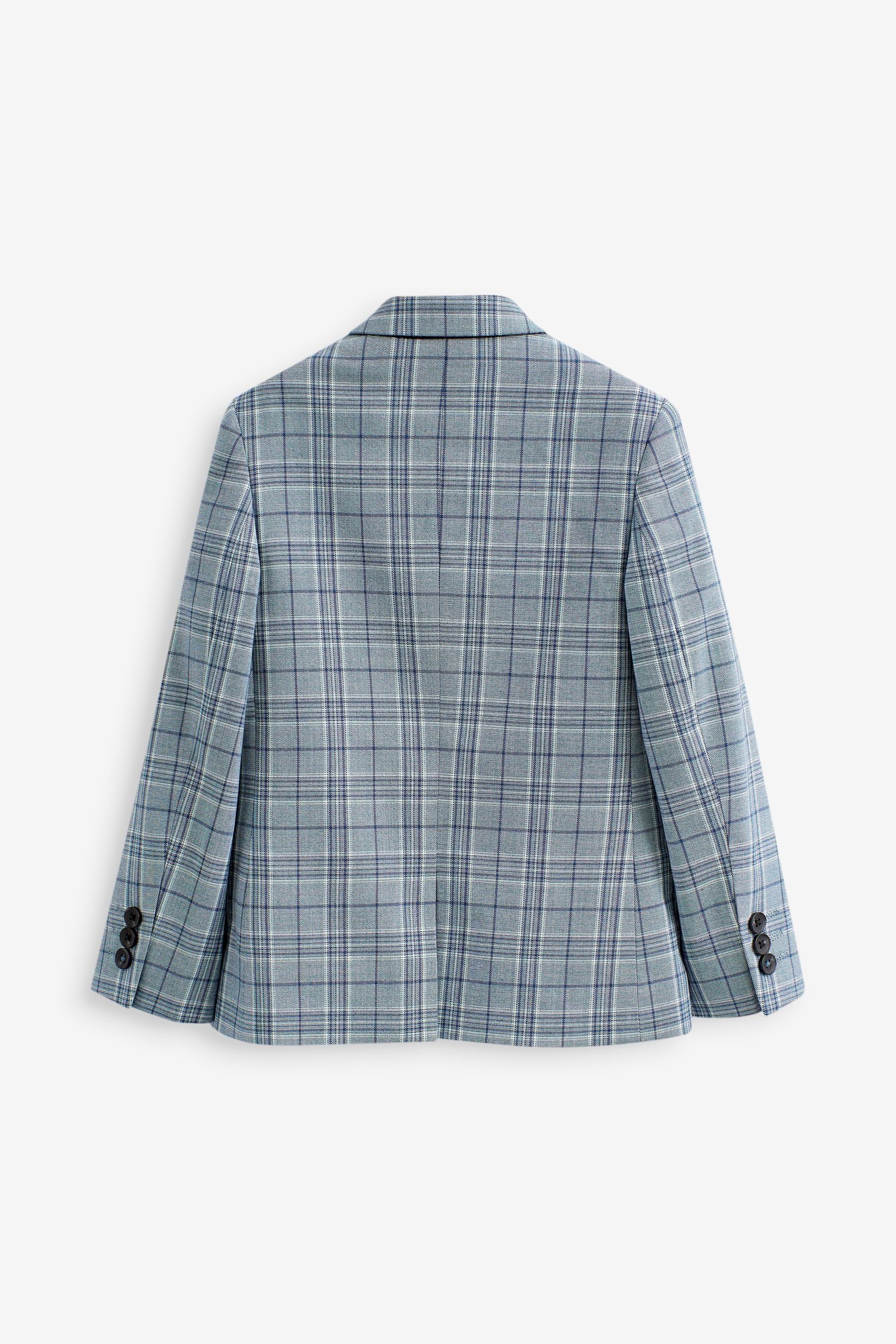 Anzug-Sakko (1-tlg) Check Baukastensakko Skinny Blue Next Fit