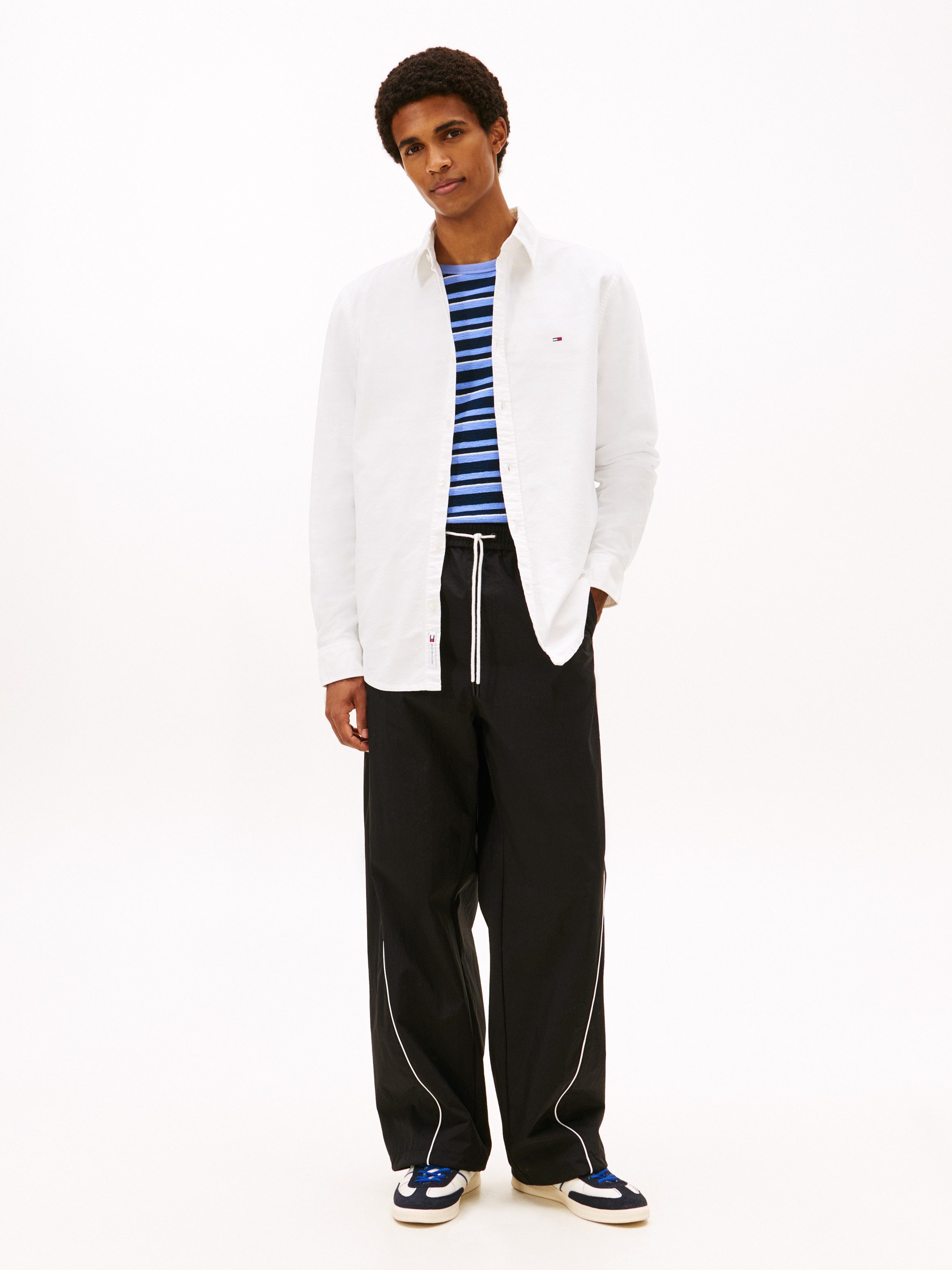 Tommy Jeans Langarmhemd TJM OXFORD regular fit, Button-down-Kragen, basic