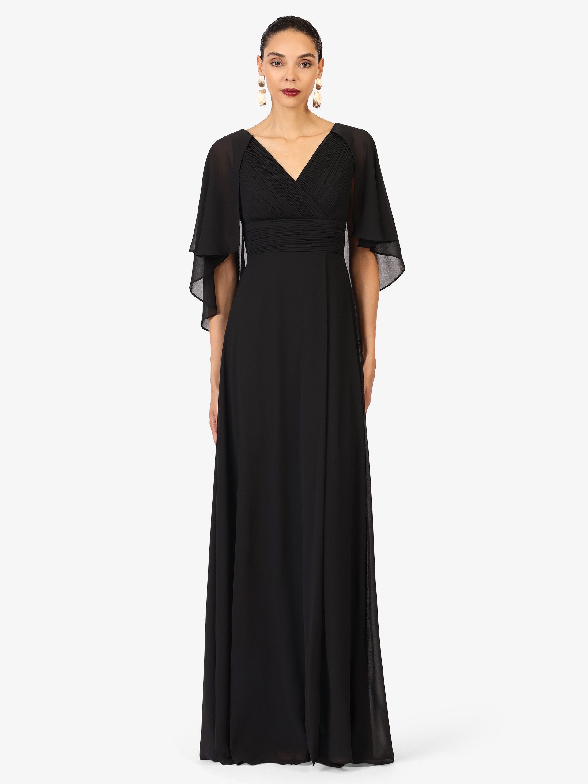 Kraimod Abendkleid mit Flügelärmeln & Falten-Top