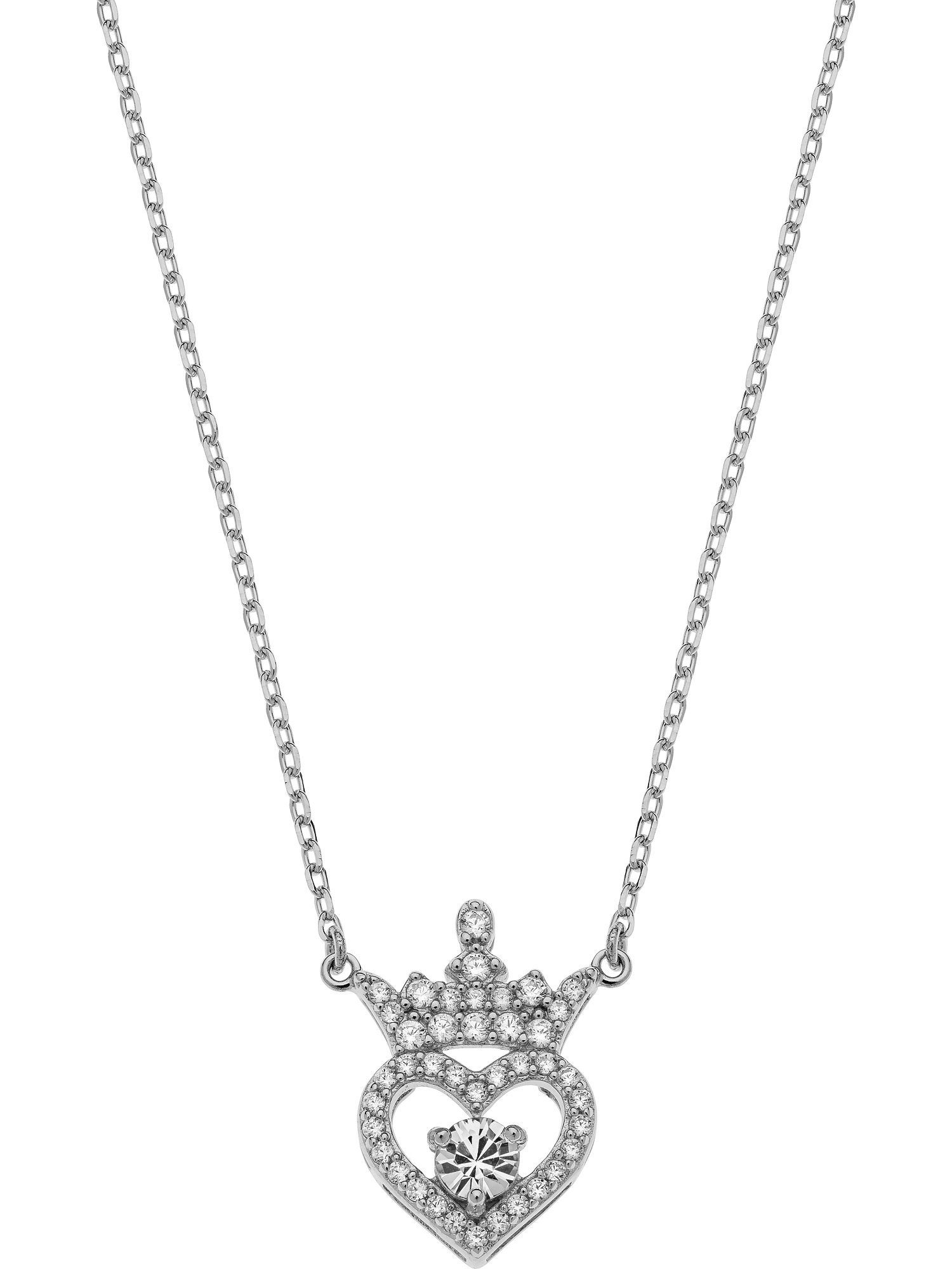 DISNEY Jewelry 925er Kristall Collier Disney 1 Silber Mädchen-Kinderkette