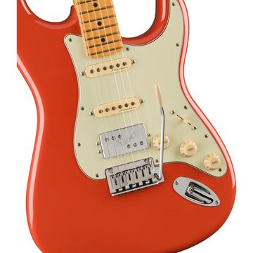 Fender E-Gitarre, Player Plus Stratocaster HSS MN Fiesta Red - E-Gitarre