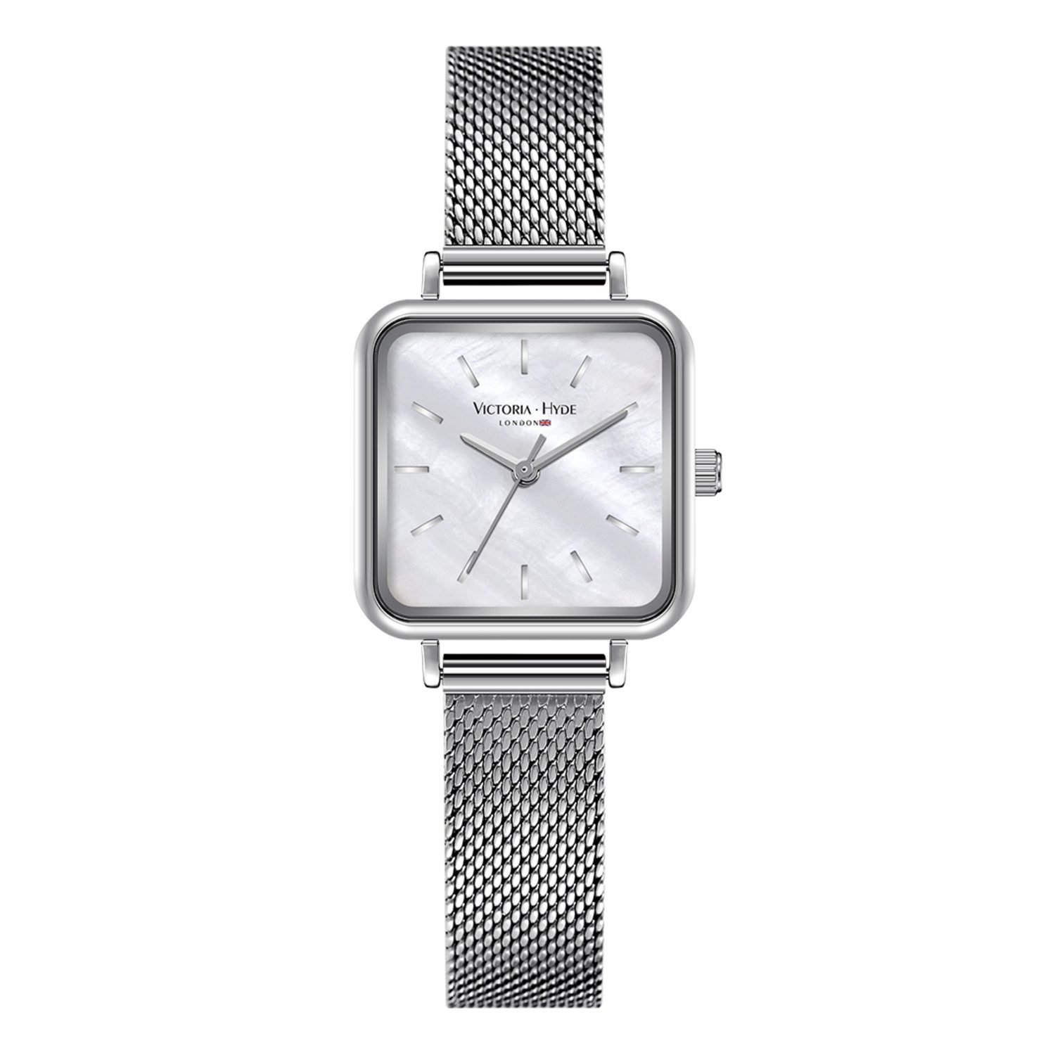Victoria Hyde Quarzuhr Quarzuhr, Armbanduhr, Damenuhr, Lederimitat-Armband, Edelstahlarmband Mesh-Armband Quadratisch, (1-tlg., Kein Set)