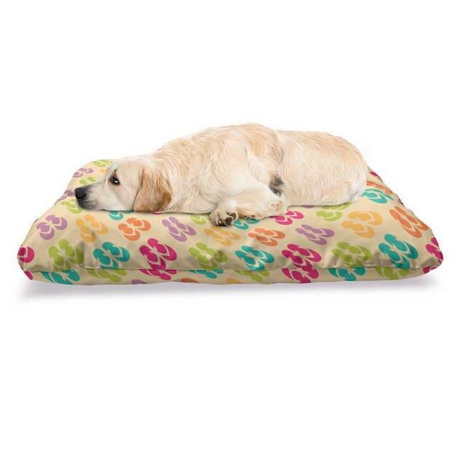 Abakuhaus Hundematratze “beissfestes Kissen für Hunde und Katzen mit abnehmbaren Bezug”, Flip Flops wiederholendes Muster
