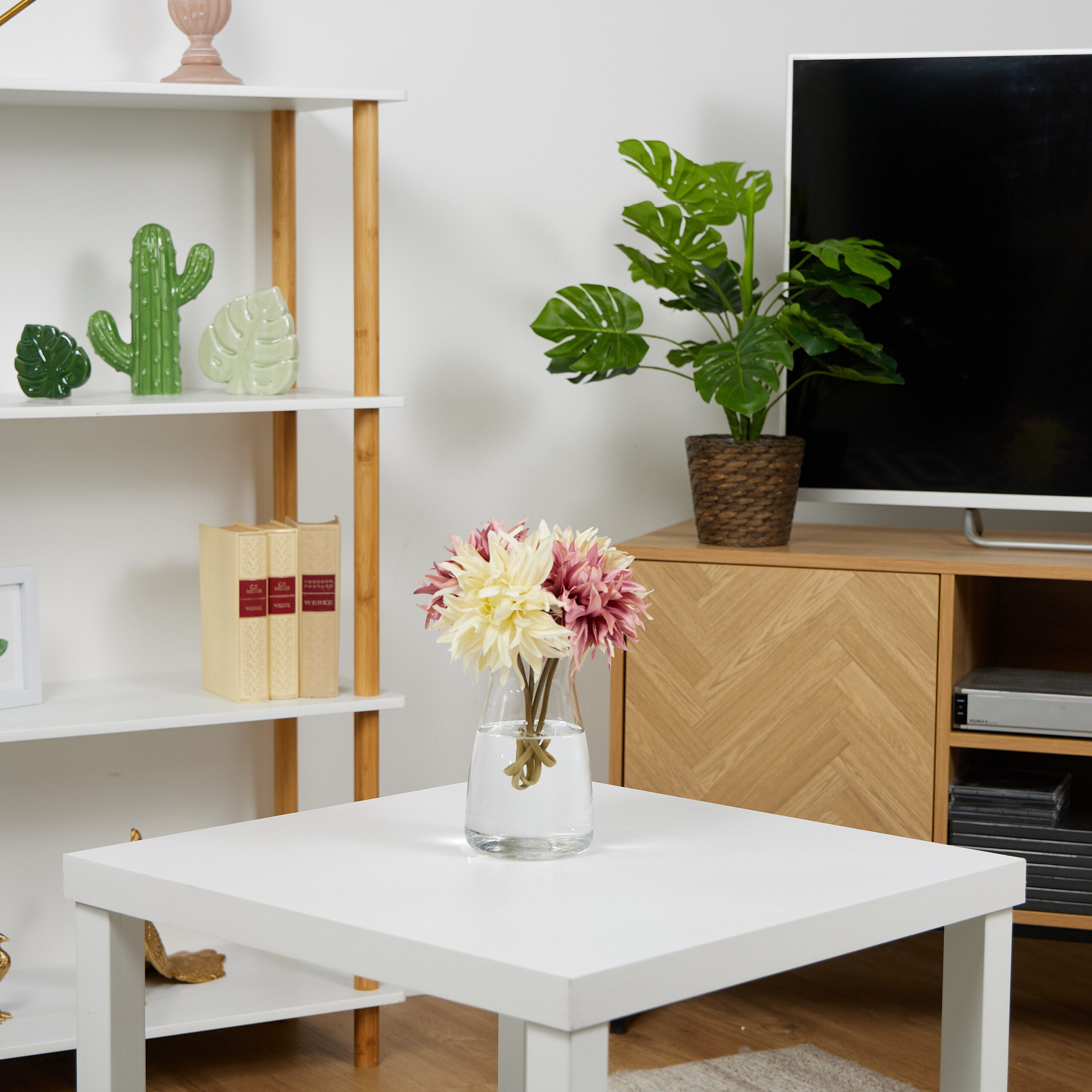 relaxdays Dekovase Blumenvase aus Glas günstig online kaufen