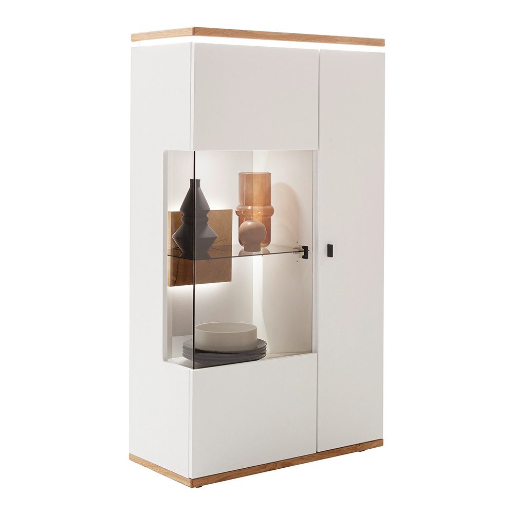 Lomadox Highboard MULLINGAR-05, Vitrinenschrank mit LED-Beleuchtung, günstig online kaufen