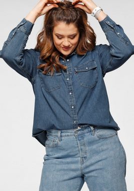 Levi's® Plus Jeansbluse ESSENTIAL WESTERN mit zwei Brusttaschen und Druckknöpfen